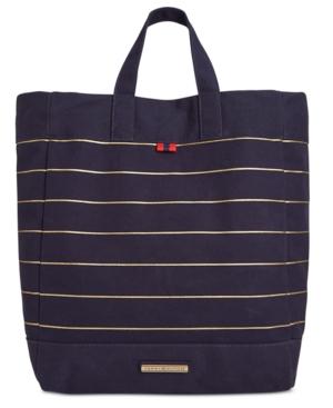Tommy Hilfiger Jean Metallic Stripe Canvas Tote