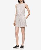Calvin Klein Jeans Printed Drawstring-waist Romper