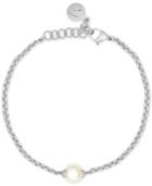 Majorica Silver-tone Imitation Pearl Bracelet