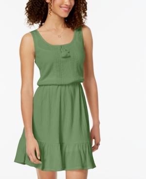 Be Bop Juniors' Ruffled-hem Peasant Dress