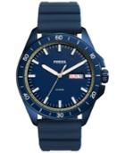 Fossil Men's Sport 54 Blue Silicone Strap Watch 44mm Fs5260