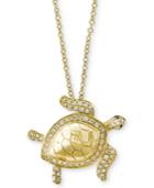 Caviar By Effy Diamond Turtle Pendant Necklace (1/4 Ct. T.w.) In 14k Gold