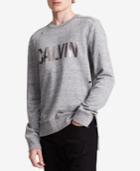 Calvin Klein Jeans Men's Distressed Logo Sweatshirt