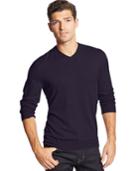 Club Room Cotton-cashmere-blend V-neck Sweater