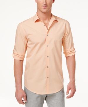 Alfani Men's Landon Grid Cotton Shirt, Only At Macy's