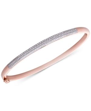 Diamond Pave Hinged Bangle Bracelet (1/2 Ct. T.w.)