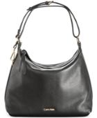 Calvin Klein Pebble Leather Hobo, Only At Macy's