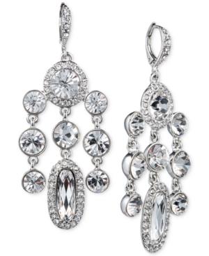 Givenchy Silver-tone Crystal Chandelier Earrings