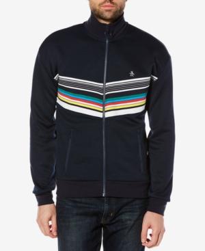 Original Penguin Men's Striped Slim-fit Track Jacket