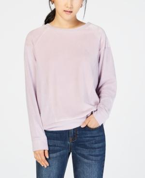 Hippie Rose Juniors' Velvet Raglan Sweatshirt
