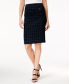 Alfani Petite Jacquard Pencil Skirt, Only At Macy's