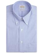 Eagle Men's Classic-fit Non-iron Blue Feather Dress Shirt