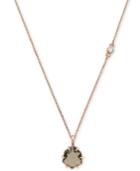 Vince Camuto Rose Gold-tone Glass Stone Pendant Necklace