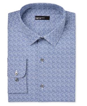Bar Iii Men's Slim-fit Navy Cromwell Floral Print Dress Shirt, Only At Macy's
