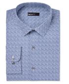 Bar Iii Men's Slim-fit Navy Cromwell Floral Print Dress Shirt, Only At Macy's