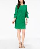 Alfani Ruffled-sleeve Lace Shift Dress, Created For Macy's