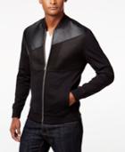 Inc International Concepts Men's Mixed Media Bomber Jacket, Only At Macy's
