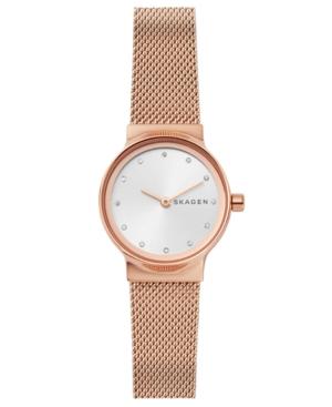 Skagen Women's Freja Rose Gold-tone Stainless Steel Bracelet Watch 26mm