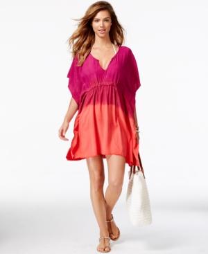 Becca Ombre Frayed Tunic Cover-up Women's Swimsuit
