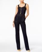Inc International Concepts Petite Denim Jumpsuit, Only At Macy's