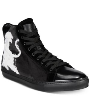 Roberto Cavalli Men's High-top Velvet Sneakers Men's Shoes