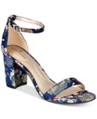 Bandolino Armory Two-piece Block Heel Sandals Women's Shoes