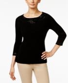 Charter Club Cashmere Embellished Sweater, Only At Macy's