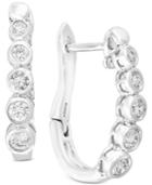 Bubbles By Effy Diamond Bezel Hoop Earrings (5/8 Ct. T.w.) In 14k White Gold