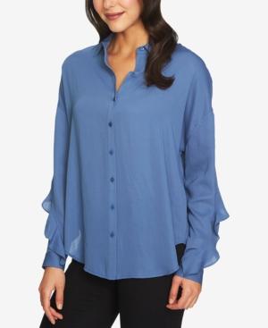 1.state Ruffled Split-back Blouse