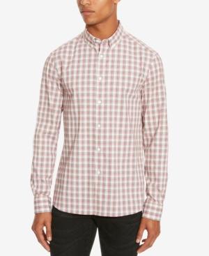 Kenneth Cole Reaction Men's Slim-fit Plaid Long-sleeve Shirt