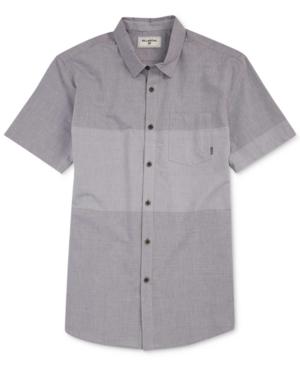 Men's Tribong Chambray Colorblocked Short-sleeve Shirt