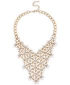 M. Haskell For Inc Floral Crystal Drama Necklace, Only At Macy's