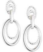 Anne Klein Double Oval Drop Earrings