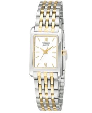 Citizen Women's Two Tone Stainless Steel Bracelet Watch 18mm Ej5854-56a