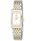 Citizen Women's Two Tone Stainless Steel Bracelet Watch 18mm Ej5854-56a