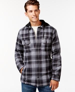 Hurley Emmit Plaid Hooded Shirt Jacket