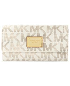 Michael Michael Kors Mk Logo Checkbook Wallet
