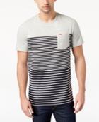Superdry Men's Graduated Stripe-print Pocket T-shirt