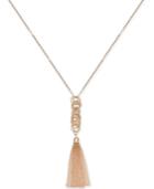 I.n.c. Rose Gold-tone Multi-link & Chain Tassel Pendant Necklace, 28 + 3 Extender, Created For Macy's
