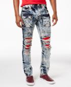 Heritage America Men's Ripped Cargo Jeans