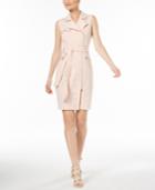 Calvin Klein Cross-dyed Lux Moto Dress, Regular & Petite Sizes