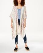 American Rag Juniors' Printed Tasseled Kimono, Created For Macy's