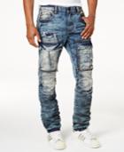 Heritage America Men's Ripped Zipper Jeans