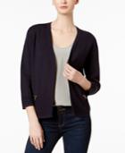 Charter Club Zip-pocket Cardigan, Created For Macy's