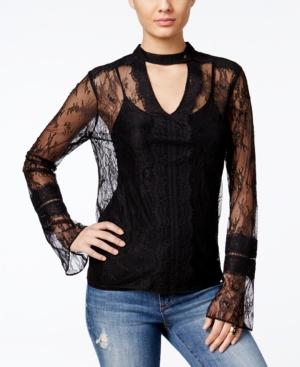 Guess Laurie Sheer Lace Top