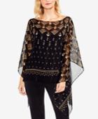 Vince Camuto Printed Poncho Top