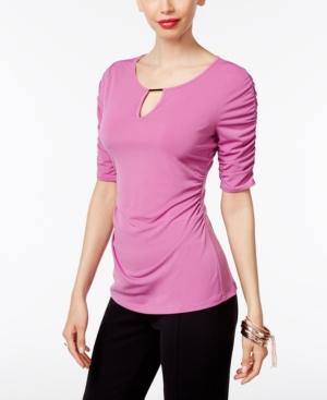 Thalia Sodi Ruched Hardware Top, Only At Macy's