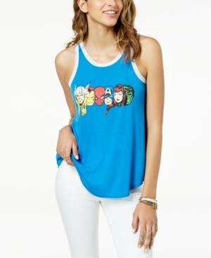 Hybrid Juniors' Marvel The Avengers Contrast Graphic Tank Top