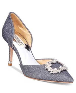 Badgley Mischka Nidia D'orsay Pointed-toe Evening Pumps Women's Shoes