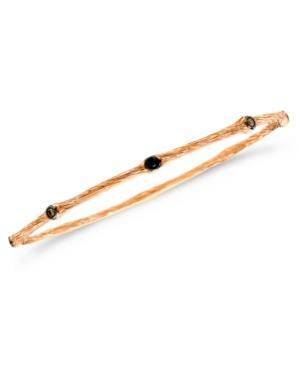 Le Vian Chocolate And Black Diamond Bangle (1/8 Ct. T.w.) In 14k Rose Gold